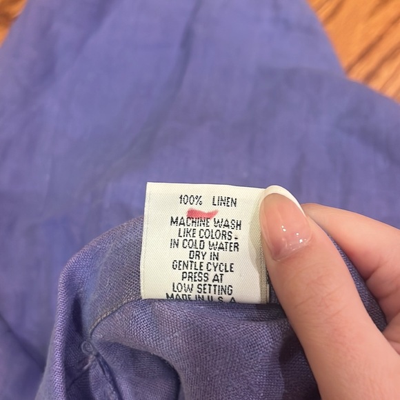 Gerties Woman’s Purple Button Down Size S - Picture 5 of 5